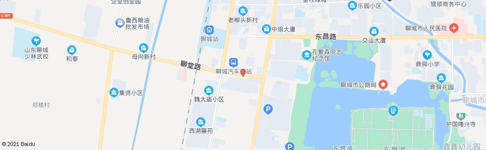 聊城铁路小区北门_公交站地图_聊城公交_妙搜公交查询2024