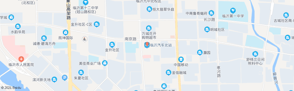 临沂北城车站北门_公交站地图_临沂公交_妙搜公交查询2024