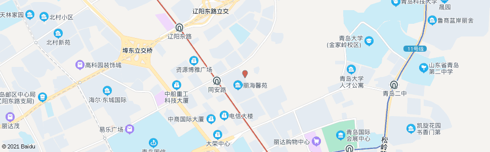 青岛燕岭路_公交站地图_青岛公交_妙搜公交查询2024