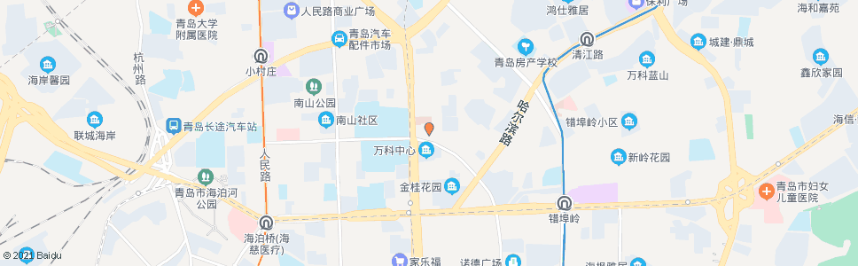 青岛第六医院_公交站地图_青岛公交_妙搜公交查询2025