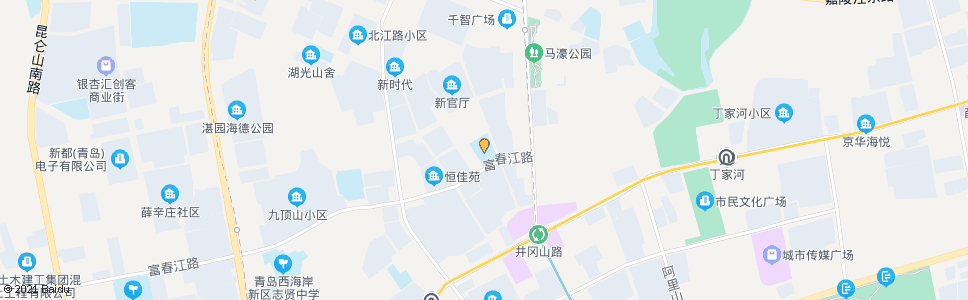 青岛富春江路小学_公交站地图_青岛公交_妙搜公交查询2024