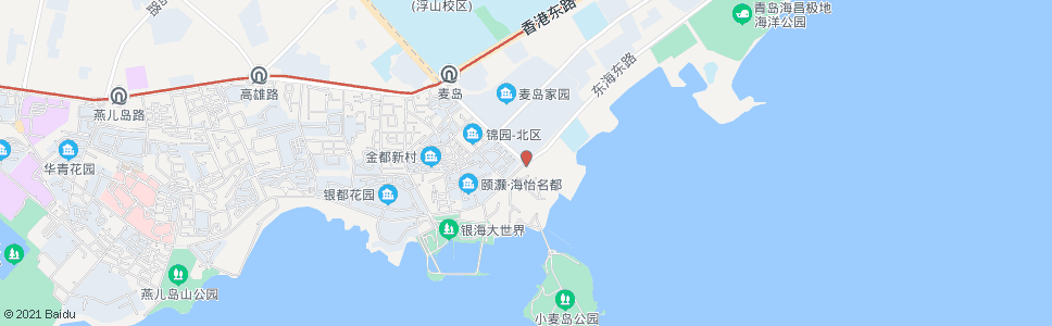 青岛麦岛路_公交站地图_青岛公交_妙搜公交查询2024