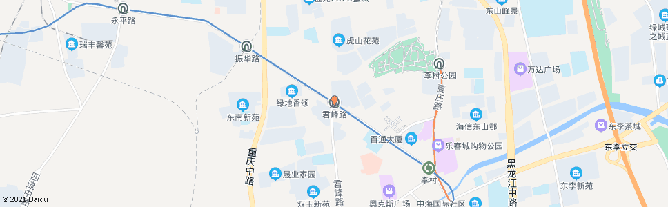 青岛君峰路_公交站地图_青岛公交_妙搜公交查询2024