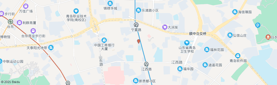 青岛南京路(半岛都市)_公交站地图_青岛公交_妙搜公交查询2024