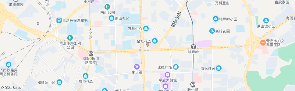 青岛鞍山路小区_公交站地图_青岛公交_妙搜公交查询2024