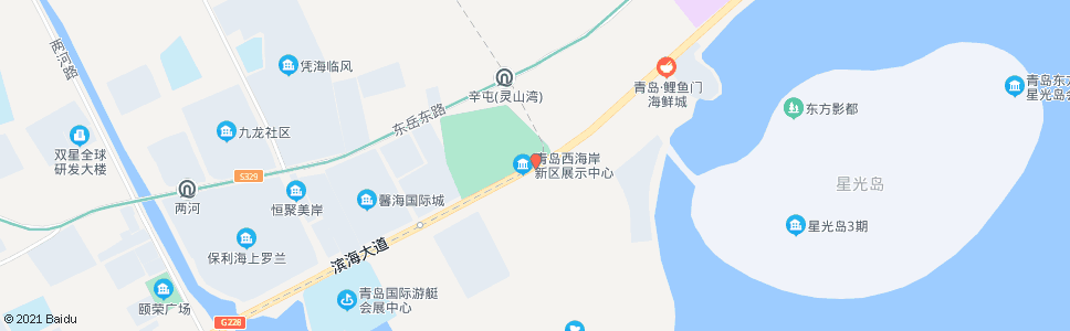 青岛灵山湾文化产业区_公交站地图_青岛公交_妙搜公交查询2025