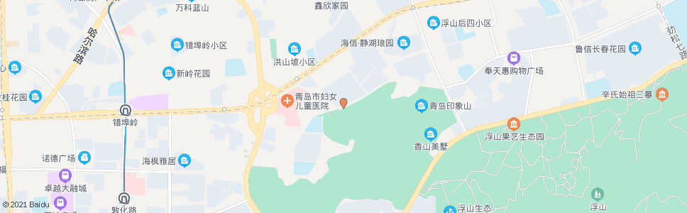 青岛樱花小镇_公交站地图_青岛公交_妙搜公交查询2024