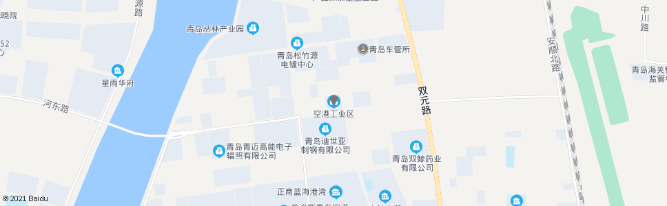 青岛空港工业区西站长江路_公交站地图_青岛公交_妙搜公交查询2024