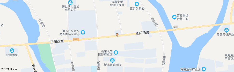 青岛正阳西路华东路_公交站地图_青岛公交_妙搜公交查询2024