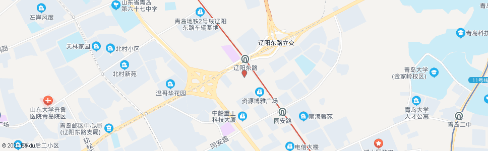 青岛铜川路徐水路东_公交站地图_青岛公交_妙搜公交查询2024