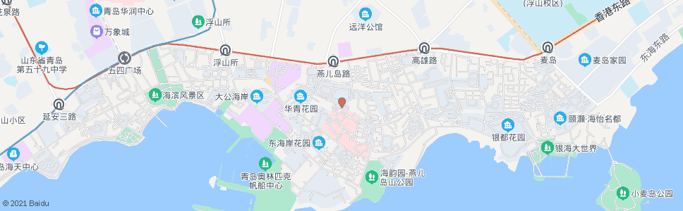 青岛珠海路_公交站地图_青岛公交_妙搜公交查询2024
