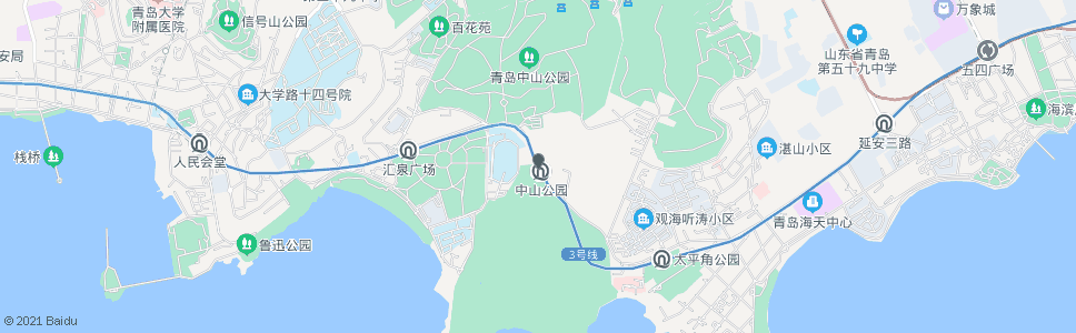 青岛香港西路_公交站地图_青岛公交_妙搜公交查询2024