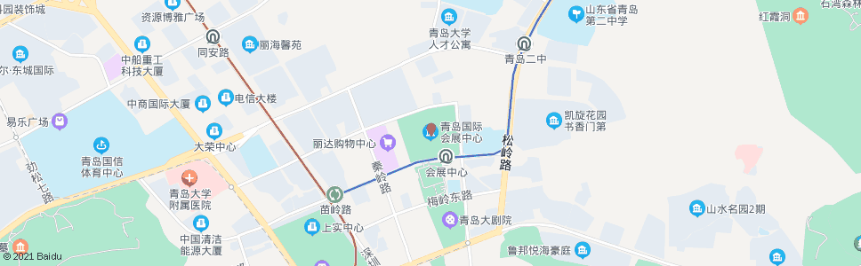 青岛远洋大酒店(会展中心)_公交站地图_青岛公交_妙搜公交查询2025