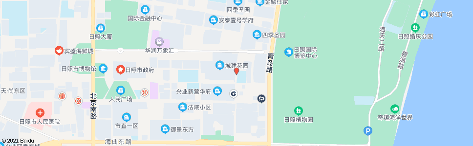 日照城建花园_公交站地图_日照公交_妙搜公交查询2024