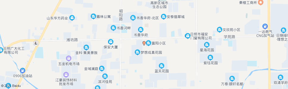 日照富阳路_公交站地图_日照公交_妙搜公交查询2024