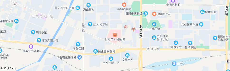 日照日照市关爱医院_公交站地图_日照公交_妙搜公交查询2024