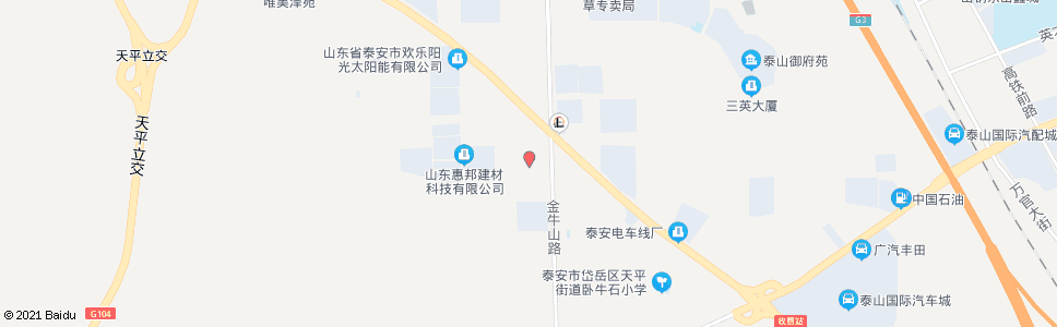 泰安海岱花园酒店_公交站地图_泰安公交_妙搜公交查询2024