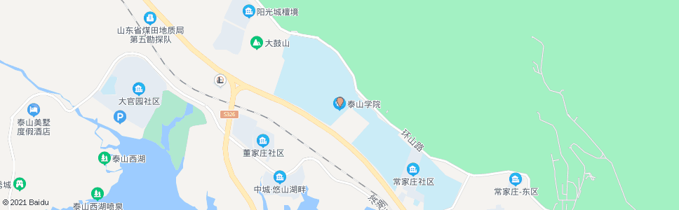 泰安泰山医学院(西校)_公交站地图_泰安公交_妙搜公交查询2024