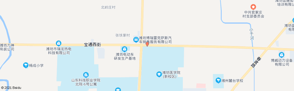 潍坊宝通街西环路口_公交站地图_潍坊公交_妙搜公交查询2024