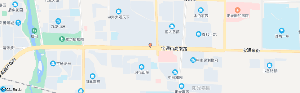 潍坊宝通街金马路口_公交站地图_潍坊公交_妙搜公交查询2025