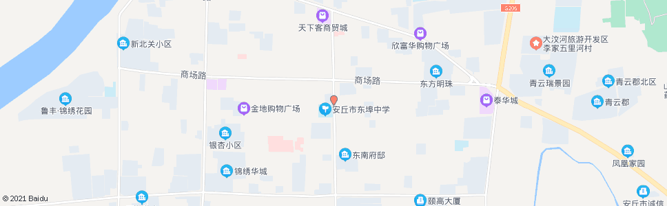 潍坊东埠中学_公交站地图_潍坊公交_妙搜公交查询2024