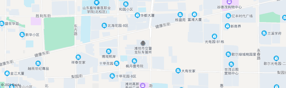 潍坊潍坊市车管所_公交站地图_潍坊公交_妙搜公交查询2025