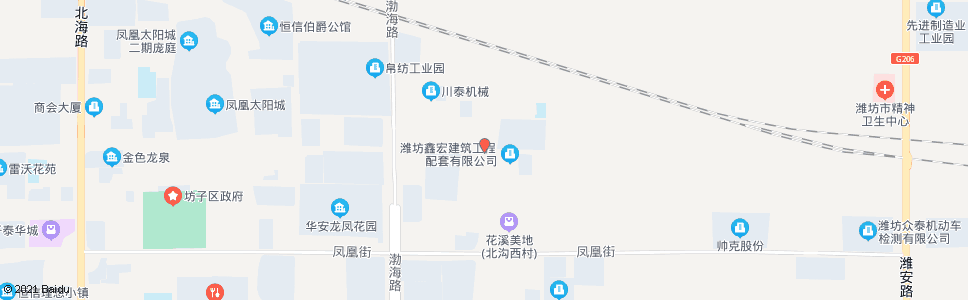 潍坊潍县中路龙泉街路口_公交站地图_潍坊公交_妙搜公交查询2024