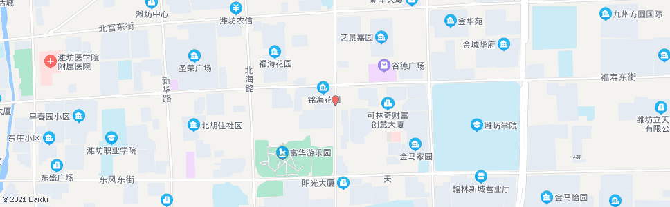 潍坊老潍县美食街_公交站地图_潍坊公交_妙搜公交查询2025