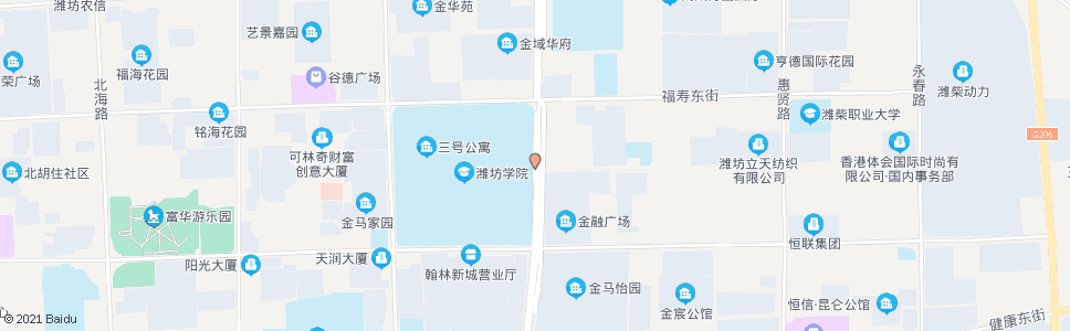 潍坊医学院东门_公交站地图_潍坊公交_妙搜公交查询2024