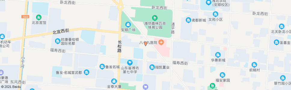 潍坊开发区城市管理局_公交站地图_潍坊公交_妙搜公交查询2024