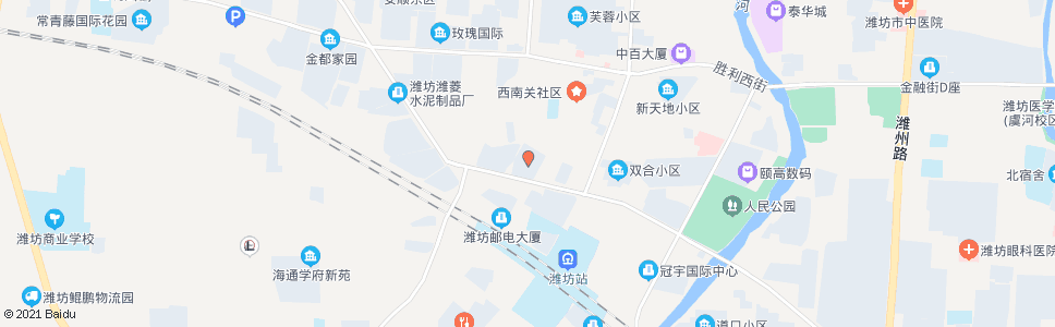 潍坊万锦国际批发广场(健康街小学)_公交站地图_潍坊公交_妙搜公交查询2024