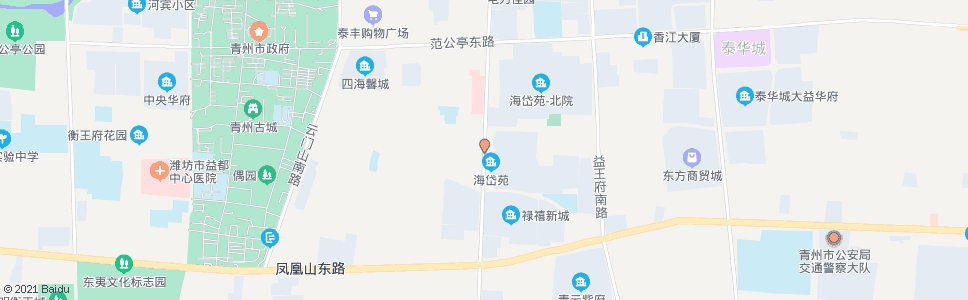 潍坊海岱苑_公交站地图_潍坊公交_妙搜公交查询2025