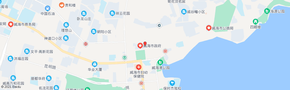 威海传染病医院_公交站地图_威海公交_妙搜公交查询2024