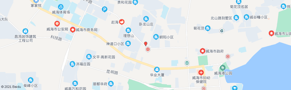 威海卧龙装饰材料市场_公交站地图_威海公交_妙搜公交查询2024