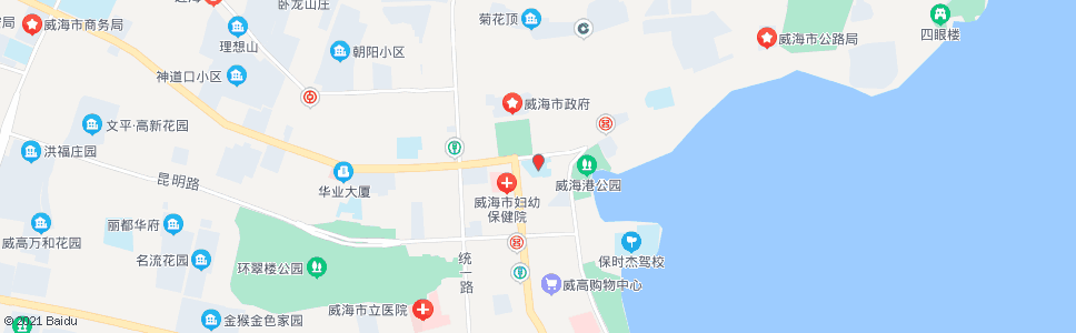 威海鲸园小学_公交站地图_威海公交_妙搜公交查询2024