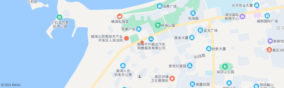 威海火炬大厦(联桥集团)_公交站地图_威海公交_妙搜公交查询2025