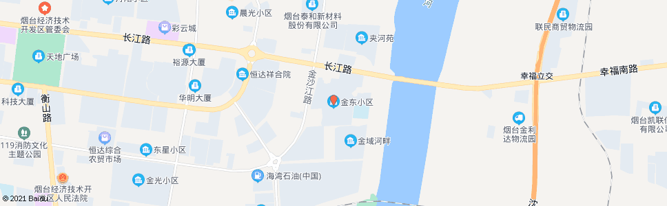 烟台金东小区(金东家居海宁皮革城)_公交站地图_烟台公交_妙搜公交查询2025