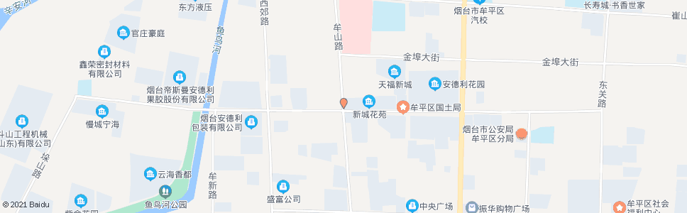 烟台牟山路_公交站地图_烟台公交_妙搜公交查询2025