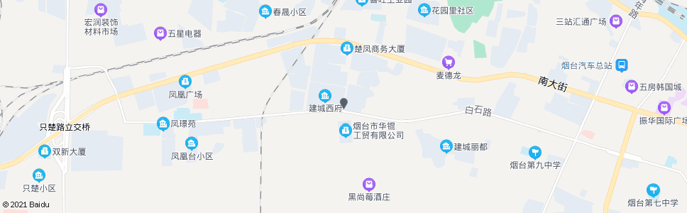 烟台楚凤一街南口_公交站地图_烟台公交_妙搜公交查询2025