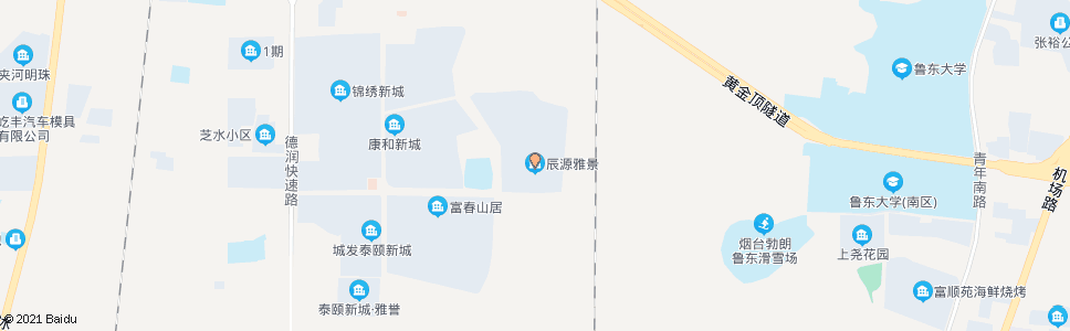 烟台辰源雅景西站_公交站地图_烟台公交_妙搜公交查询2025