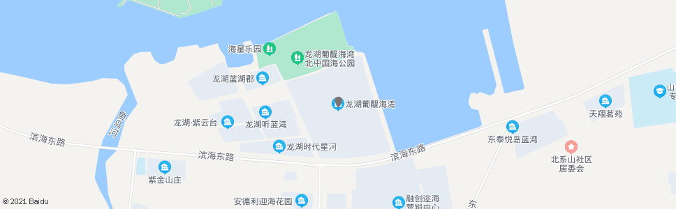 烟台龙湖葡醍海湾_公交站地图_烟台公交_妙搜公交查询2024