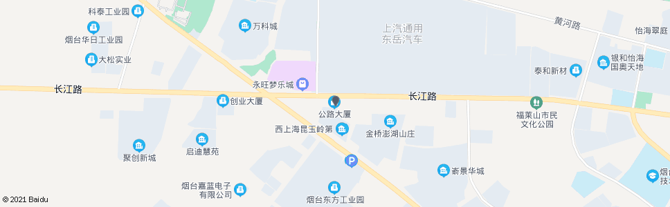 烟台开发区公路大厦(东风日产远方泰龙)_公交站地图_烟台公交_妙搜公交查询2024