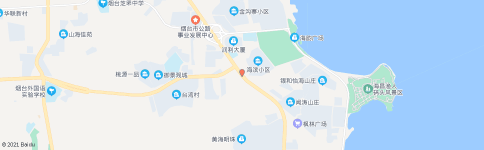 烟台海滨小区_公交站地图_烟台公交_妙搜公交查询2024