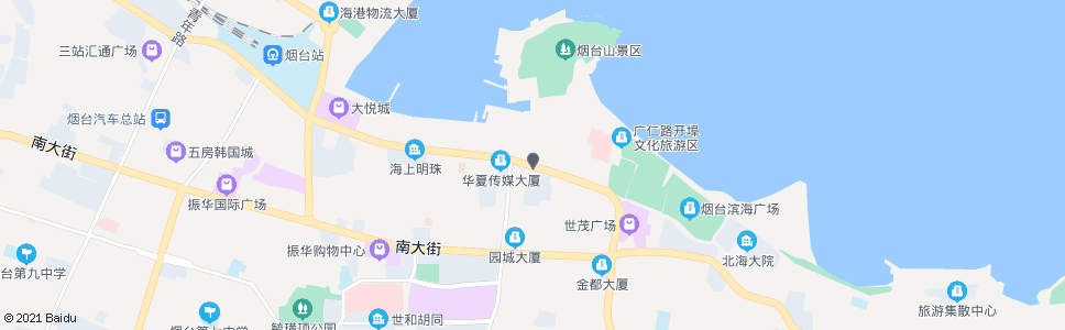 烟台烟台日报社_公交站地图_烟台公交_妙搜公交查询2024