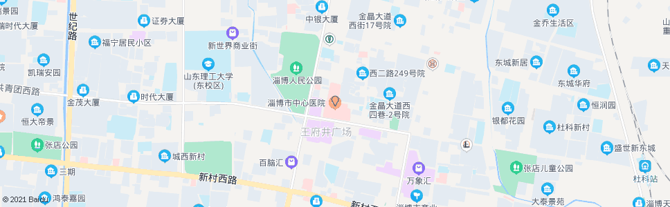 淄博市中心医院_公交站地图_淄博公交_妙搜公交查询2025