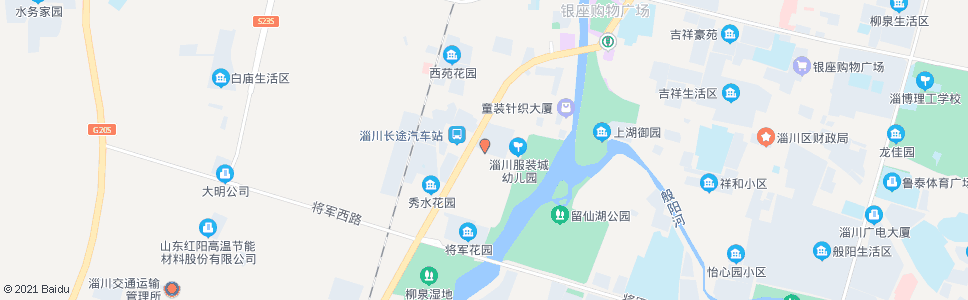 淄博淄川服装城客运站_公交站地图_淄博公交_妙搜公交查询2024