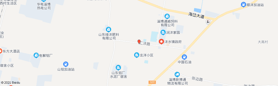 淄博北沣村_公交站地图_淄博公交_妙搜公交查询2024