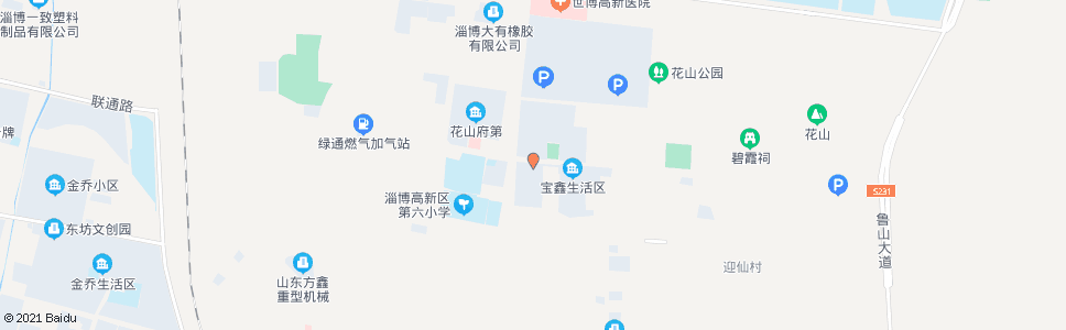 淄博宝鑫路东首_公交站地图_淄博公交_妙搜公交查询2024