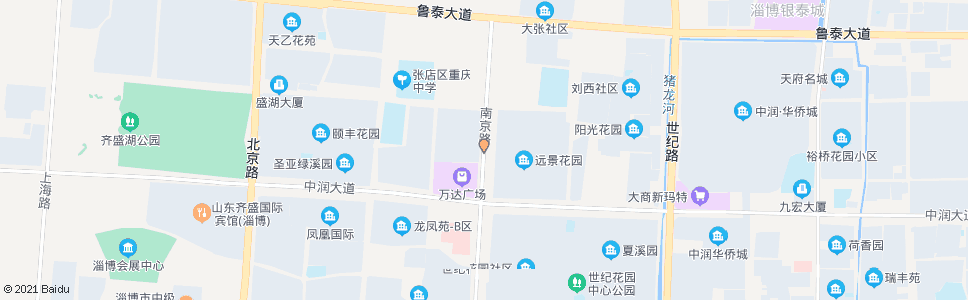 淄博远景小区西门_公交站地图_淄博公交_妙搜公交查询2024