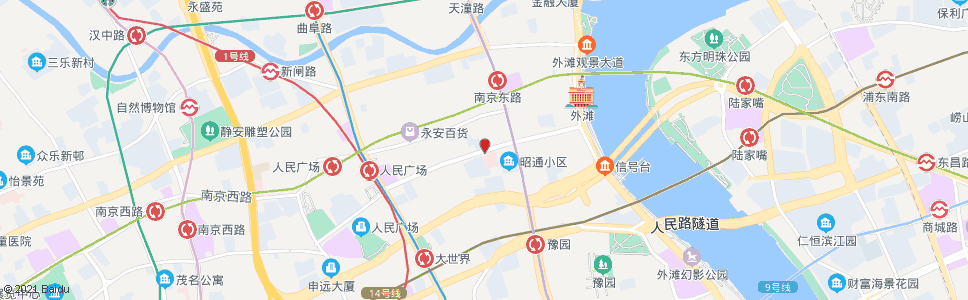 上海福州路山西南路_公交站地图_上海公交_妙搜公交查询2024